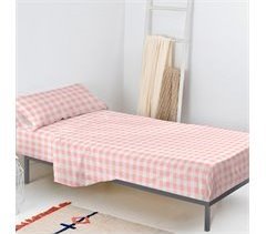 Vichy pink Juego de sábana
