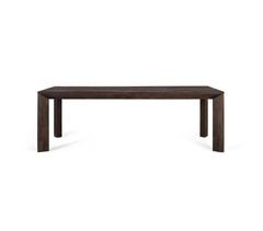 Mesa de comedor rectangular fabricada en madera de mango