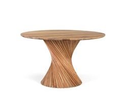 Mesa de comedor de madera de mango fabricada a mano
