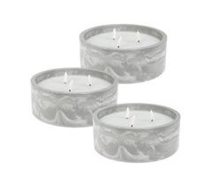 WELL HOME - Pack 3 Velas LED redondada