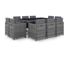 Set de comedor de jardín cojines