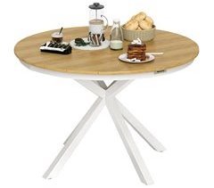 Mesa de Jardín Aluminio, Compuestos de Madera y Plástico Outsunny