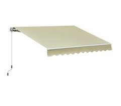 Toldo Manual Plegable Tela de poliéster, aluminio Outsunny 295x250