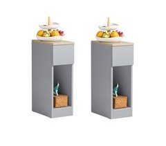 Set de 2 Mesitas de Noche con 1 Cajón FBT111-HGx2 SoBuy