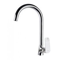 Grifo de Fregadero de Cocina Monomando con Caño Cisne