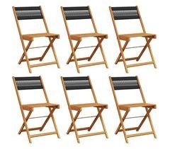 Juego de 6 Sillas de jardín - Sillas de exterior