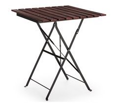 Mesa de Jardín Plegable Agata de Madera y Metal