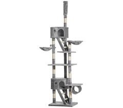 Árbol para Gatos Aglomerado de Madera, Felpa PawHut