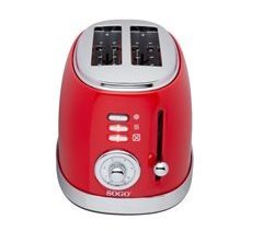 SOGO TOSTAD-2 BOCAS ANCHAS DISEÑO RETRO ROJO-850W