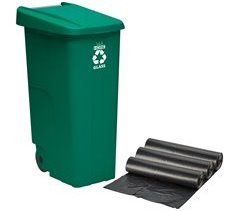 Papelera y bolsas de basura