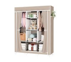 Armario Vestidor Tela Con Puertas Cremallera Nyana Home 127