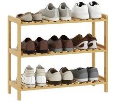 Estantería de Zapatos Bambú HOMCOM, hogar - muebles de recibidor