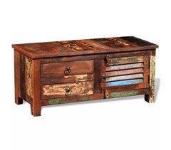 Mueble aparador TV Hi-Fi madera maciza reciclada 2502023