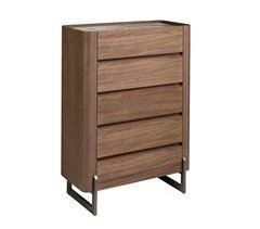 Chifonier madera y acero inoxidable con tapa de mármol porcelánico