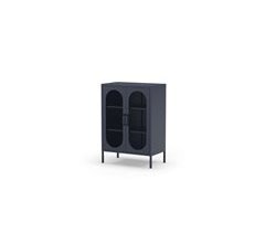 Mueble auxiliar 2 puertas abatibles modelo Dora acabado metal 70