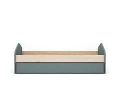 Cama juvenil verde 90x200cm NUBA