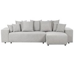 Beliani Sofá esquinero Poliéster LUSPA