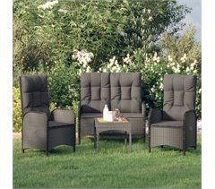 Set comedor de jardín con cojines