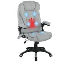 Silla de Masaje Terciopelo Estampado, PU Vinsetto