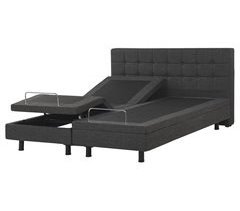 Beliani Cama ajustable Poliéster DUKE 161x216