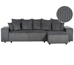 Beliani Sofá esquinero Pana LUSPA