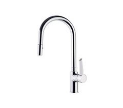 Grifo de Fregadero de Cocina Monomando con Caño Alto extraíble