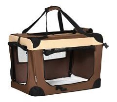 Transportín para Mascotas Acero, Tela Oxford, Poliéster PawHut