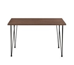 Mesa de Comedor Kiel con patas horquillas MDF acero