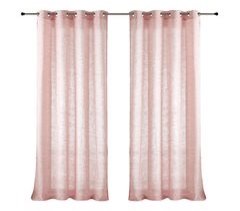 Vipalia Pack 2 Unidades Cortinas confeccionadas visillo semitransparentes anillas metal