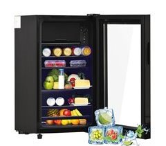 Frigorífico mini de acero inoxidable