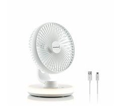 Ventilador de Escritorio Recargable con LED