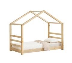 Cama para niños de Pino Vardø - Forma de casa 88x166