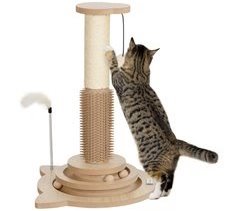 Rascador para Gatos MDF, Sisal PawHut