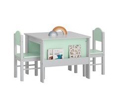 Juego de Mesa Silla Infantil Muebles SoBuy KMB88-HG