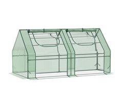 Invernadero de Terraza Acero, PVC Outsunny