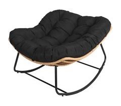 Mecedora de ratán sintético