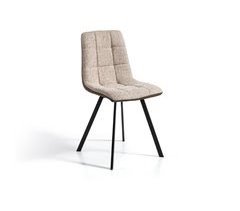 Set 4 sillas de comedor ecopiel tela WAYNE