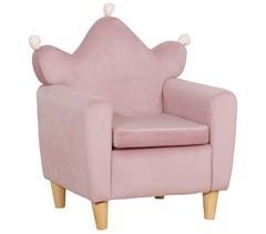 Sillón Infantil Terciopelo Holandés, Madera de Eucalipto, Espuma