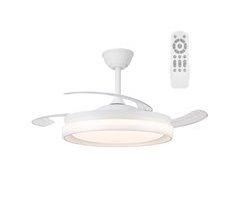 Ventilador de techo retráctil, luz LED 45W Silencioso Nestera Eco
