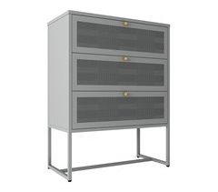 Cajonera Sund con 3 cajones acero