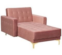 Beliani Chaise longue Terciopelo ABERDEEN