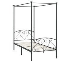 Estructura de cama con dosel metal