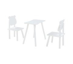 Conjunto infantil de mesa y 2 sillas Panjang