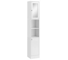 Armario Alto para Baño Melamina de Madera kleankin, hogar - baño