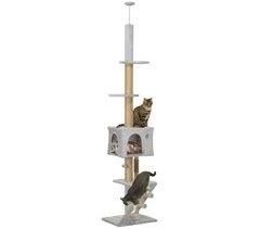 Árbol para Gatos Aglomerado de Madera PawHut