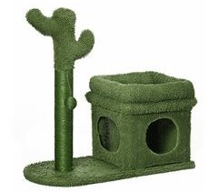 Árbol para Gatos Aglomerado de Madera, Chenilla, Sisal PawHut