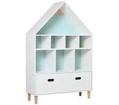 Estantería de Madera Infantil MDF y Madera de Pino HOMCOM