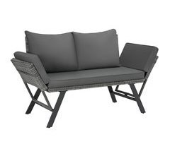 Sofá lounge de ratán