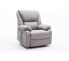 Sillón Relax Eléctrico Masaje CHICAGO de Microfibra reclinable