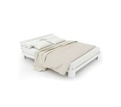Cama de matrimonio de madera de pino 144x210